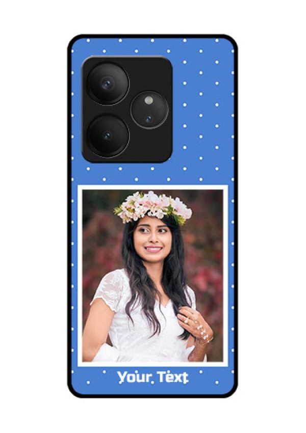 Realme GT 6 Custom Glass Phone CasePolka Dots Design