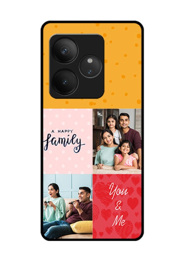 Realme GT 6 Custom Glass Phone CaseImages With Quotes Design