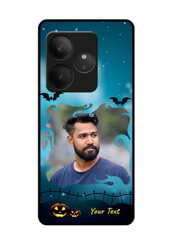 Realme GT 6 Custom Glass Phone CaseHalloween Frame Design