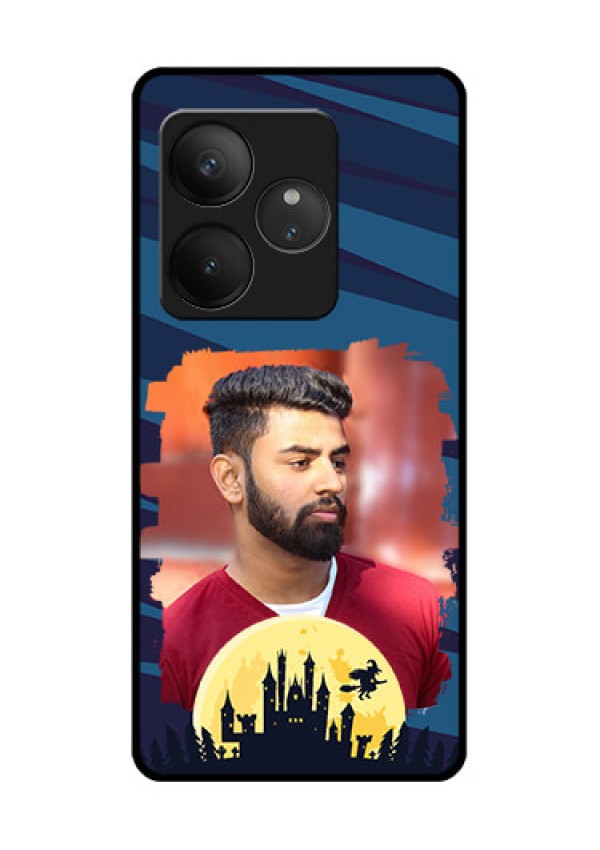 Realme GT 6 Custom Glass Phone CaseHalloween Witch Design