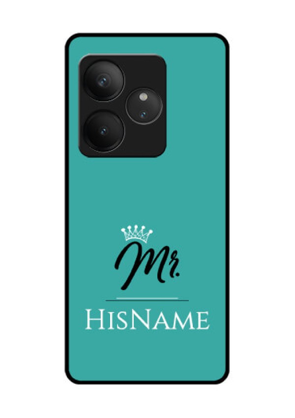 Realme GT 6 Custom Glass Phone CaseMr With Name Design