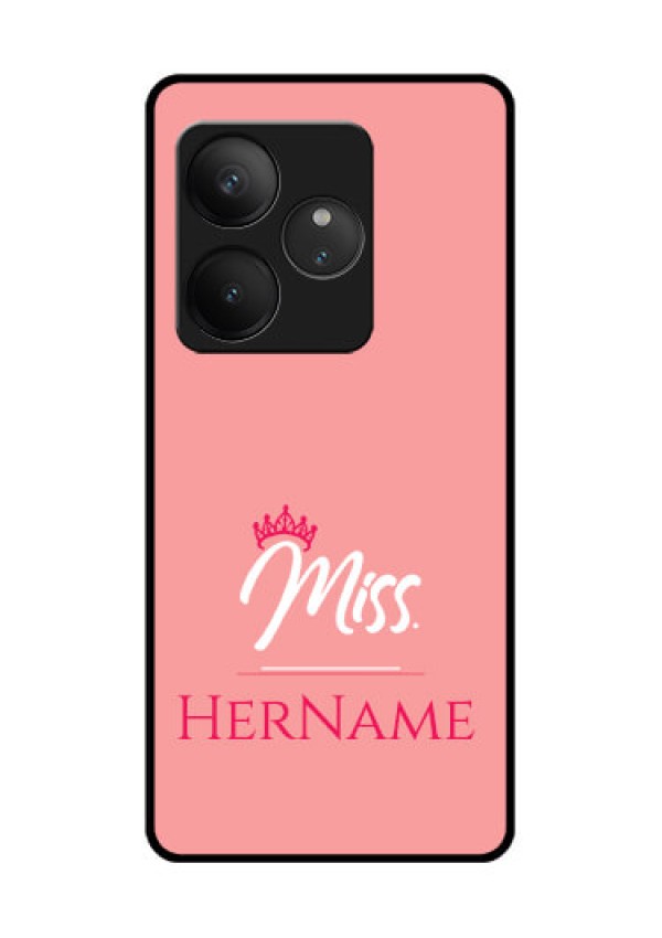 Realme GT 6 Custom Glass Phone CaseMrs With Name Design
