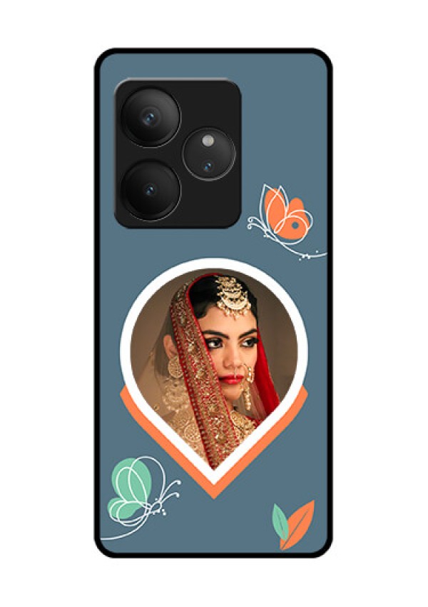 Realme GT 6 Custom Glass Phone CaseDroplet Butterflies Design
