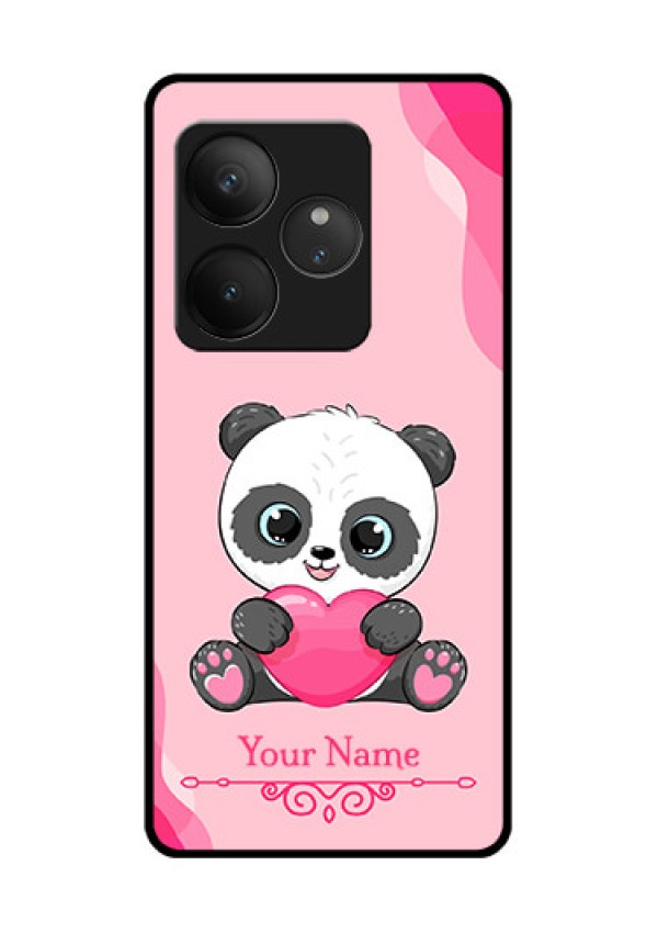 Realme GT 6 Custom Glass Phone CaseCute Panda Design