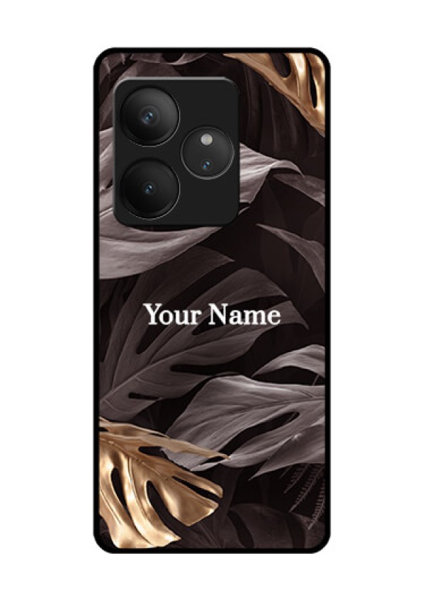 Realme GT 6 Custom Glass Phone CaseWild Leaves Digital Paint Design