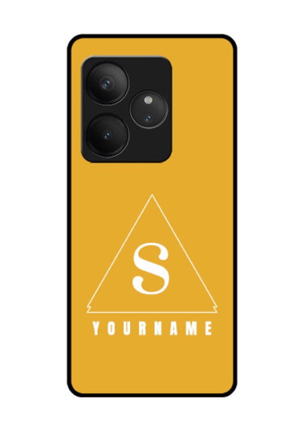 Realme GT 6 Custom Glass Phone CaseSimple Triangle Design