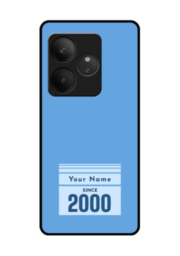Realme GT 6 Custom Glass Phone CaseCustom Year Of Birth Design