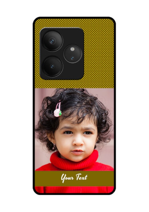 Realme GT 6T 5G Custom Glass Phone CaseSimple Green Color Design