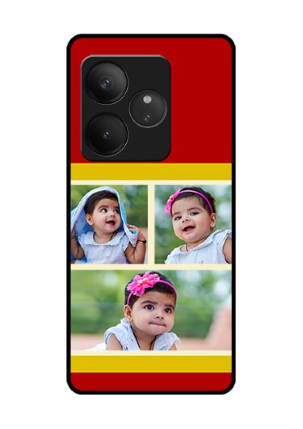 Realme GT 6T 5G Custom Glass Phone CaseMultiple Pic Upload Design