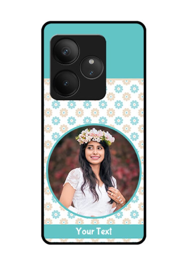 Realme GT 6T 5G Custom Glass Phone CaseBeautiful Flowers Design