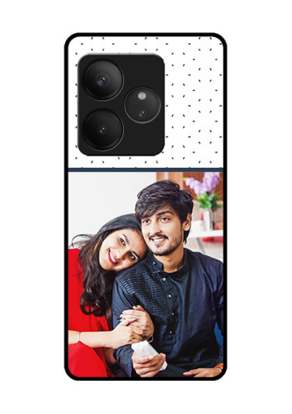 Realme GT 6T 5G Custom Glass Phone CasePremium Dot Design
