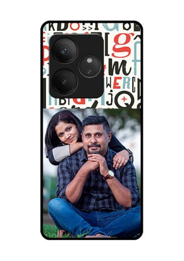 Realme GT 6T 5G Custom Glass Phone CaseAlphabet Design