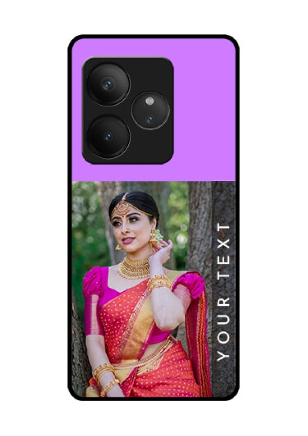 Realme GT 6T 5G Custom Glass Phone CaseBirthday Icons Design