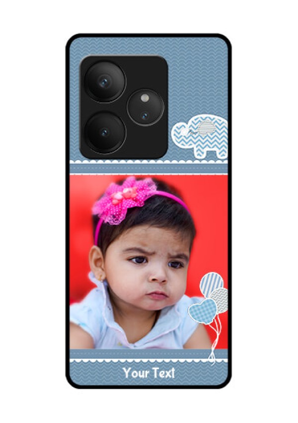 Realme GT 6T 5G Custom Glass Phone CaseWith Kids Pattern Design
