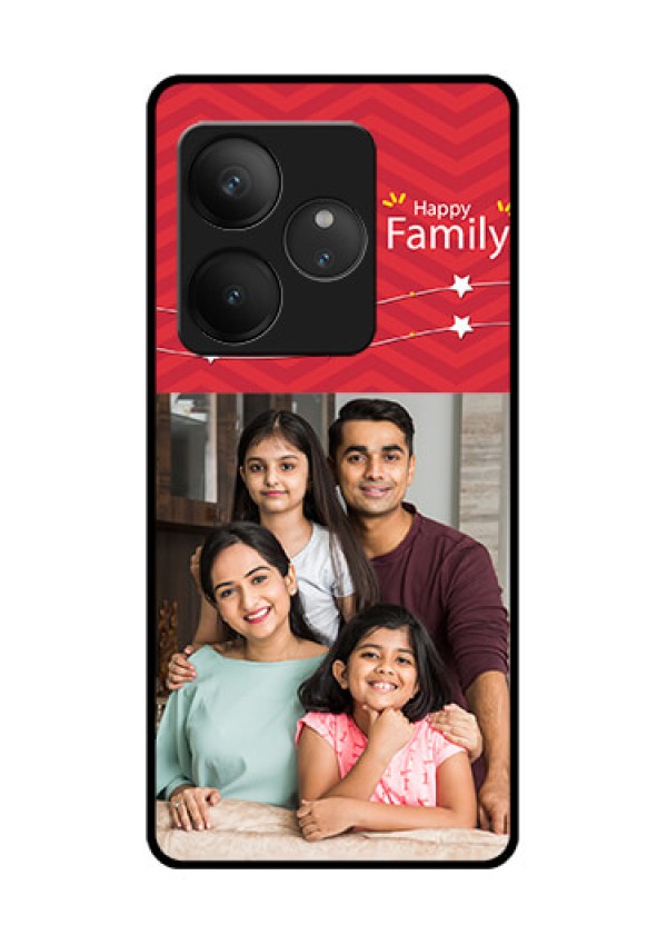 Realme GT 6T 5G Custom Glass Phone CaseHappy Family Design