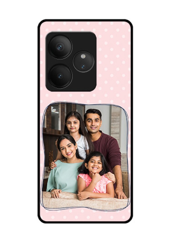 Realme GT 6T 5G Custom Glass Phone CaseFamily With Dots Design