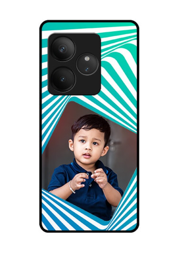 Realme GT 6T 5G Custom Glass Phone CaseAbstract Spiral Design