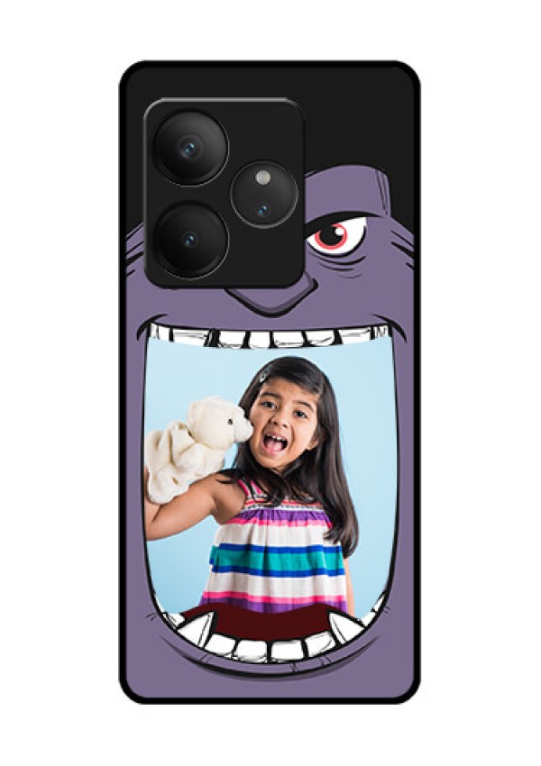 Realme GT 6T 5G Custom Glass Phone CaseAngry Monster Design