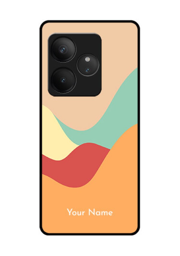 Realme GT 6T 5G Custom Glass Phone CaseOcean Waves Multi - Colour Design