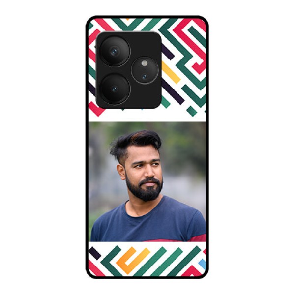 Realme GT 6T 5G Custom Glass Phone CaseColorful Maze Pattern Design Realme GT 6T 5G Custom Glass Phone CaseColorful Maze Pattern Design