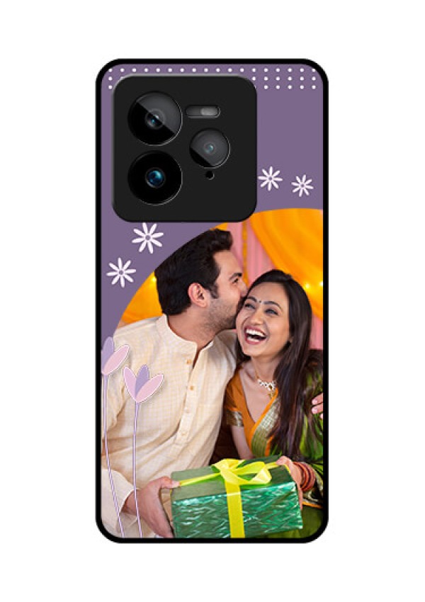 Realme GT 7 Pro Custom Glass Phone Case - Lavender Flowers Design