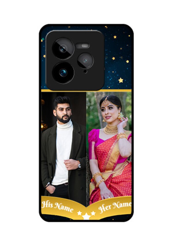 Realme GT 7 Pro Custom Glass Phone Case - Galaxy Stars Backdrop Design