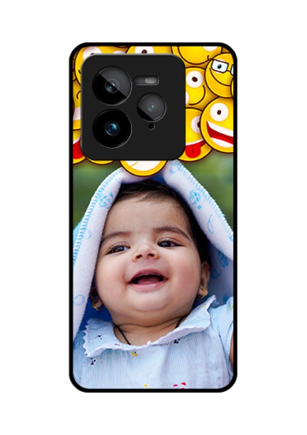 Realme GT 7 Pro Custom Glass Phone Case - With Smiley Emoji Design