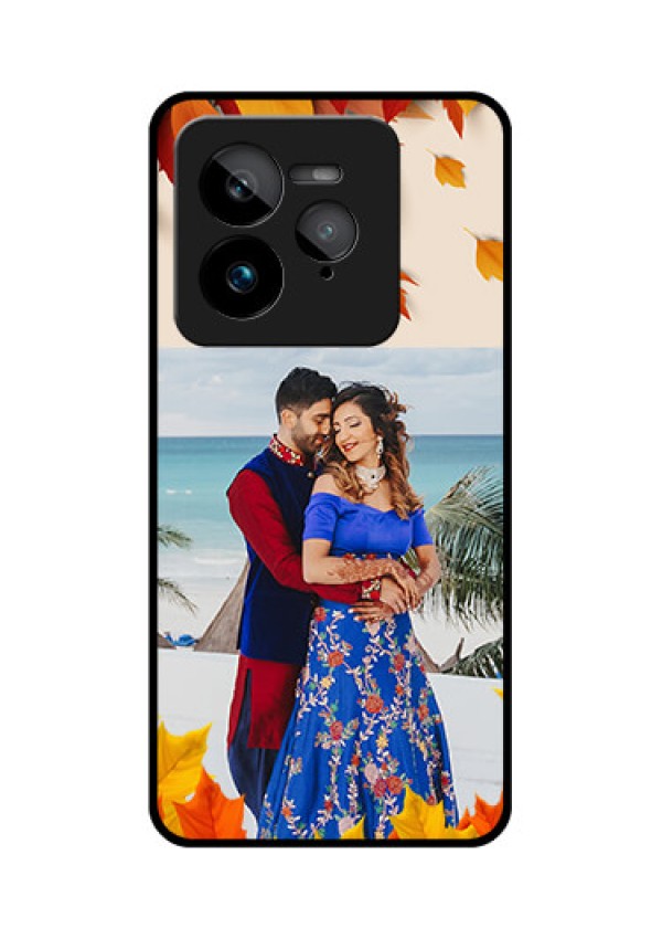 Realme GT 7 Pro Custom Glass Phone Case - Autumn Maple Leaves Design