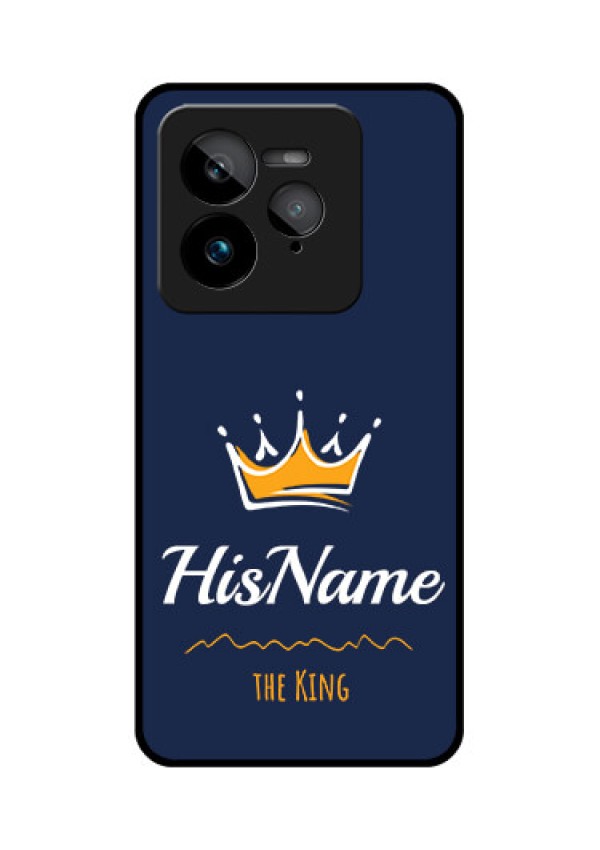 Realme GT 7 Pro Custom Glass Phone Case - King With Name Design