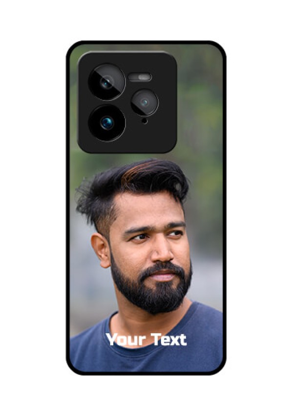 Realme GT 7 Pro Custom Glass Phone Case - Photo With Text Design