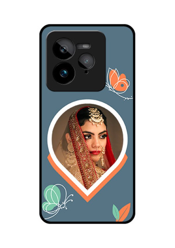 Realme GT 7 Pro Custom Glass Phone Case - Droplet Butterflies Design
