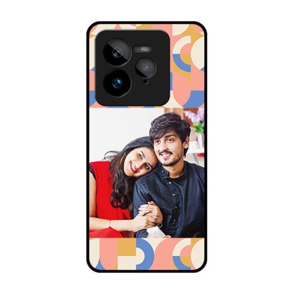 Realme GT 7 Pro Custom Glass Phone Case - Semi - Circle Maze Pattern Design