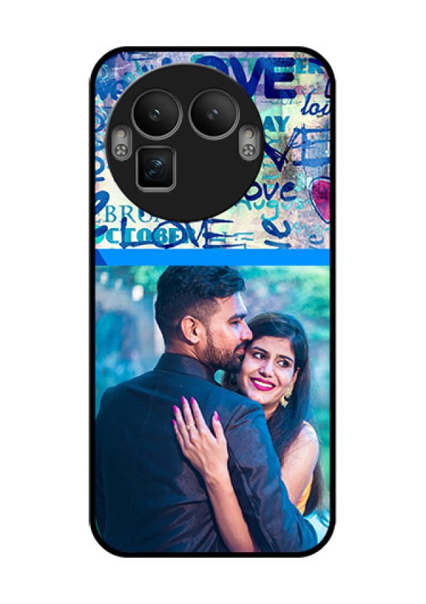 Realme GT 8 Pro Custom Glass Phone Case - Colorful Love Design