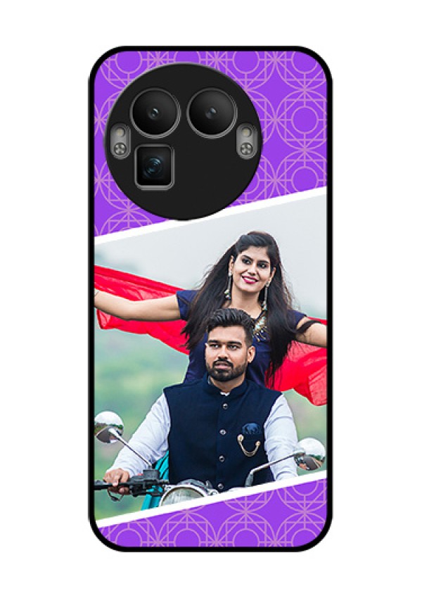 Realme GT 8 Pro Custom Glass Phone Case - Violet Color Pattern Design