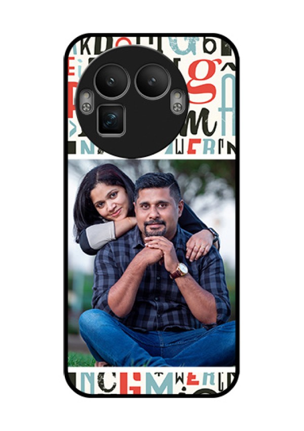 Realme GT 8 Pro Custom Glass Phone Case - Alphabet Design