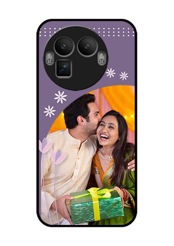 Realme GT 8 Pro Custom Glass Phone Case - Lavender Flowers Design