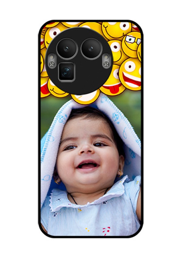 Realme GT 8 Pro Custom Glass Phone Case - With Smiley Emoji Design