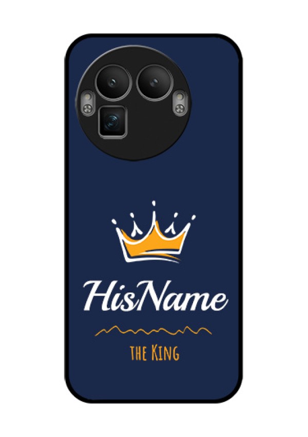 Realme GT 8 Pro Custom Glass Phone Case - King With Name Design