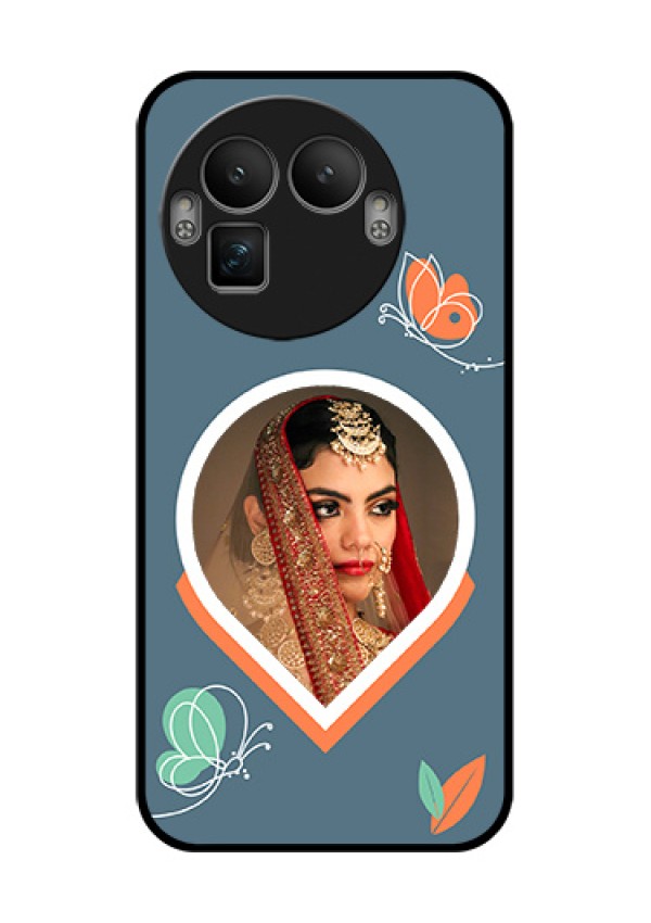 Realme GT 8 Pro Custom Glass Phone Case - Droplet Butterflies Design