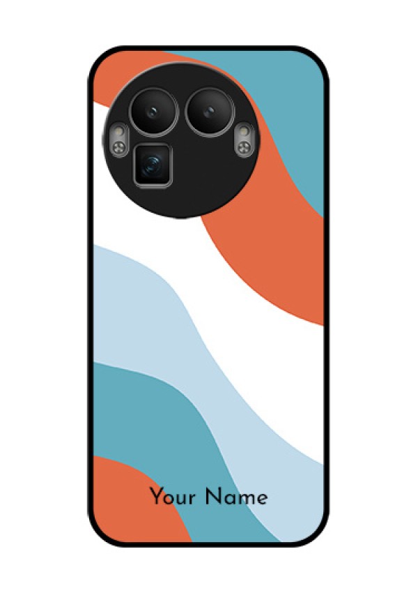 Realme GT 8 Pro Custom Glass Phone Case - Coloured Waves Design