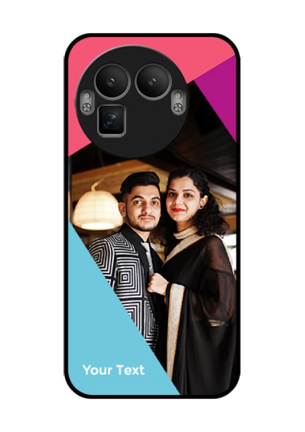 Realme GT 8 Pro Custom Glass Phone Case - Stacked Triple Colour Design