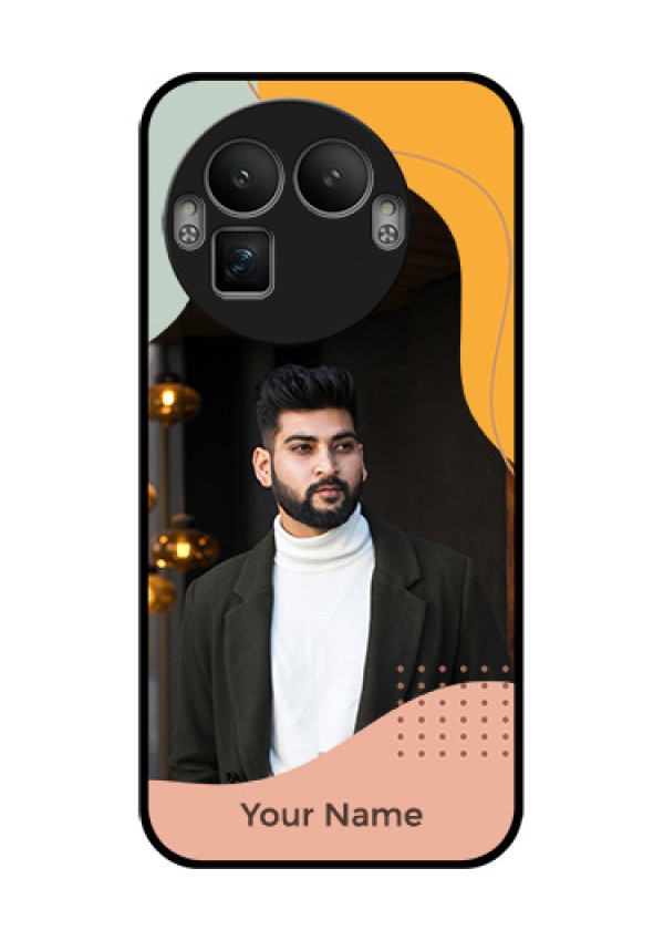 Realme GT 8 Pro Custom Glass Phone Case - Tri - Coloured Overlay Design