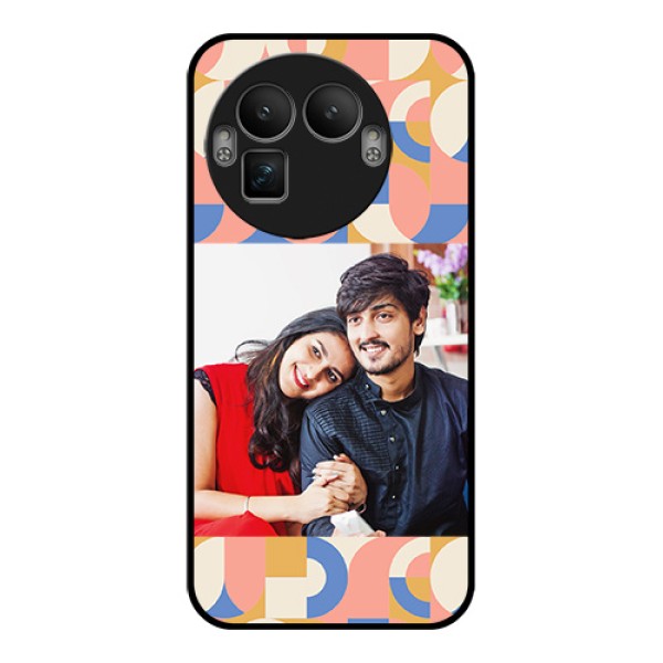 Realme GT 8 Pro Custom Glass Phone Case - Semi - Circle Maze Pattern Design