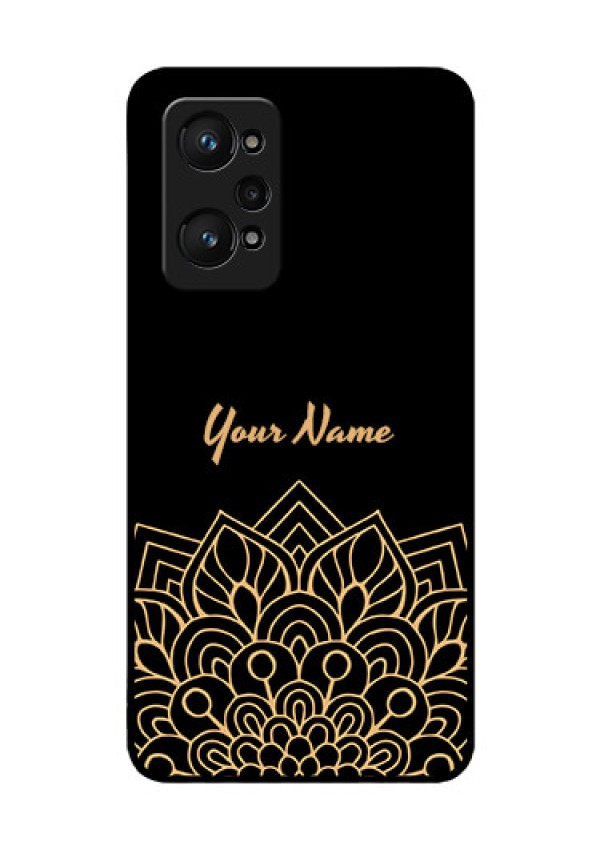 Realme Gt Neo 2 5G Custom Glass Phone Case - Golden mandala Design