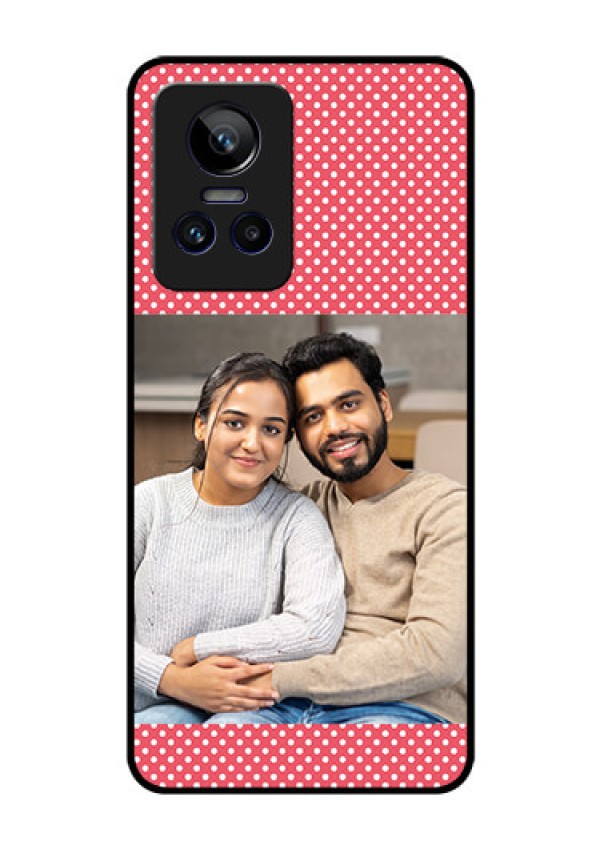 Realme GT Neo 3 150W Custom Glass Phone Case - White Dotted Design