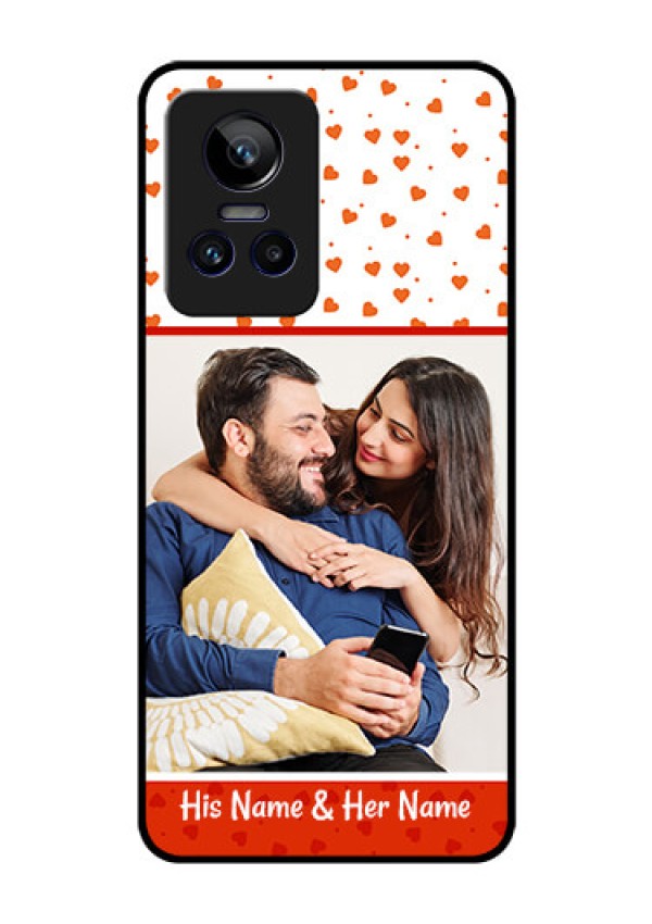 Realme GT Neo 3 150W Custom Glass Phone Case - Orange Love Symbol Design