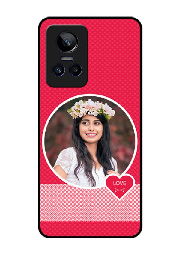 Realme GT Neo 3 150W Personalised Glass Phone Case - Pink Pattern Design