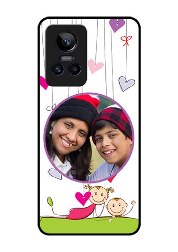 Realme GT Neo 3 150W Photo Printing on Glass Case - Cute Kids Phone Case Design