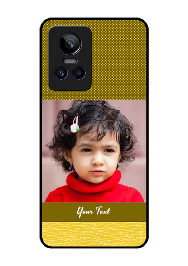 Realme GT Neo 3 150W Custom Glass Phone Case - Simple Green Color Design