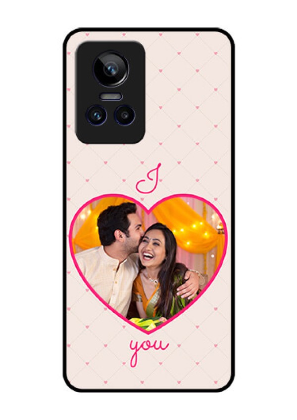 Realme GT Neo 3 150W Custom Glass Mobile Case - Heart Shape Design